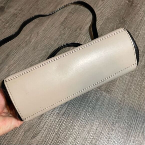 KATE SPADE Magnolia Park Large Laurel Satchel Black Tan Color Block Crossbody - Picture 6 of 15